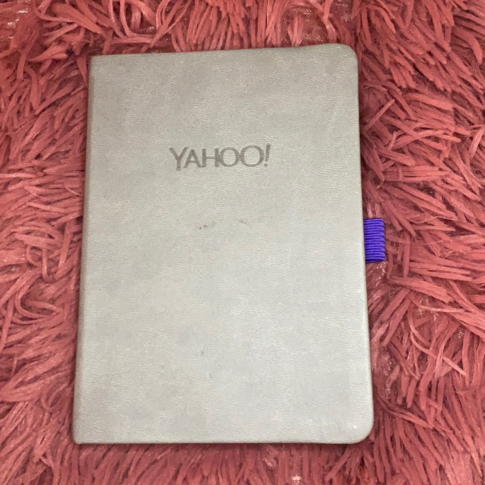 Yahoo! Small Notebook with Bookmark Insert